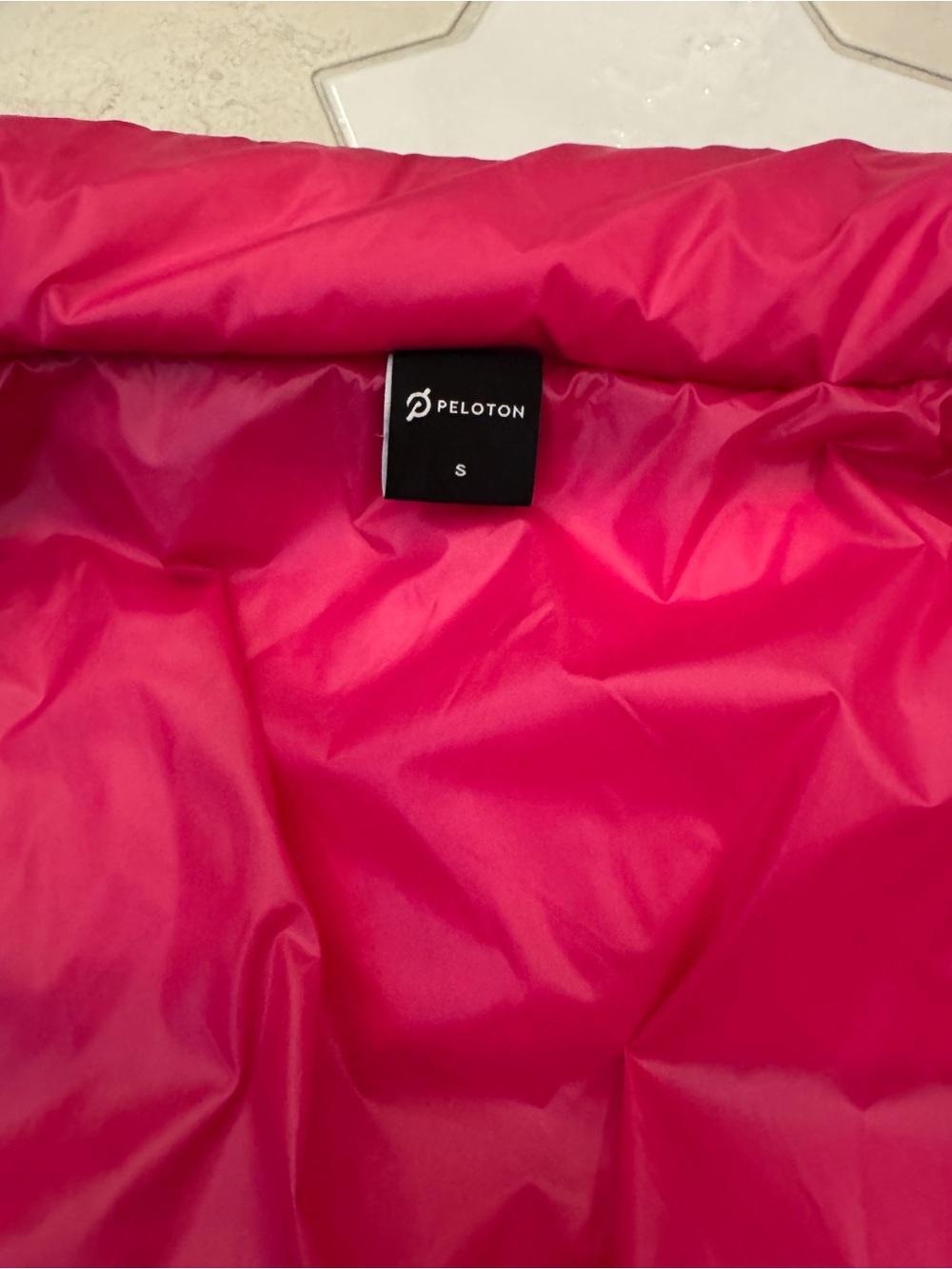 Peloton Blue Color Block Puffer Jacket - Size Small - Picture 5 of 5